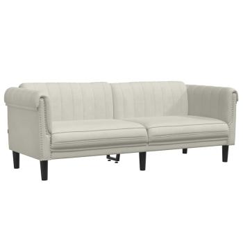 2-tlg. Sofagarnitur Creme Samt