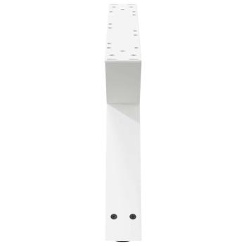 Couchtischbeine 2 Stk. Weiß 70x(30-31,3) cm Stahl