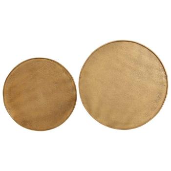 Couchtisch 2 Stk. Golden Holzwerkstoff