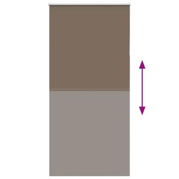 Verdunkelungsrollo Kaffeebraun 105x210 cm Stoffbreite 100,7 cm