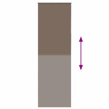 Verdunkelungsrollo Kaffeebraun 70x230 cm Stoffbreite 65,7 cm