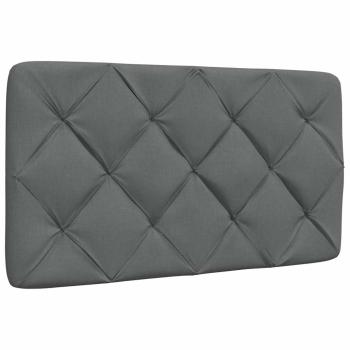 Bettgestell ohne Matratze Dunkelgrau 90x190 cm Stoff