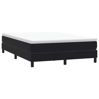 Boxspringbett ohne Matratze Schwarz 140x220 cm Samt