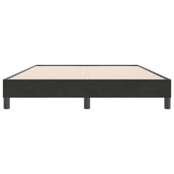 Boxspringbett ohne Matratze Schwarz 140x220 cm Samt