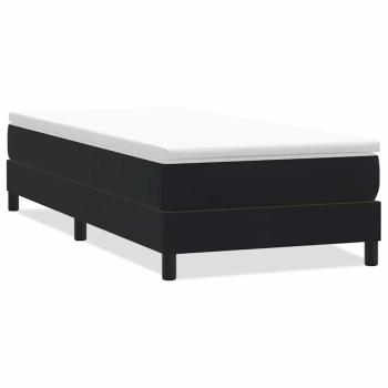 Boxspringbett ohne Matratze Schwarz 100x220 cm Samt