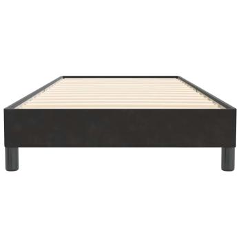 Boxspringbett ohne Matratze Schwarz 100x220 cm Samt