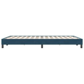 Boxspringbett ohne Matratze Dunkelblau 140x220 cm Samt