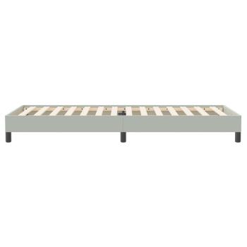 Boxspringbett ohne Matratze Hellgrau 100x220 cm Samt