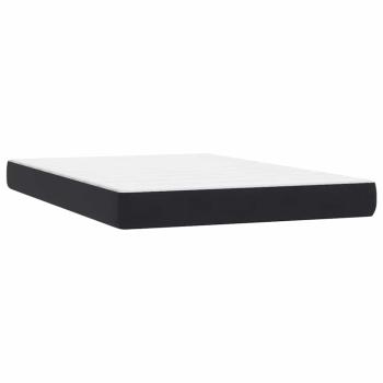 Boxspringbett mit Matratze Schwarz 160x210 cm Samt