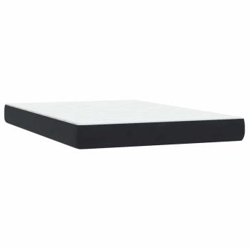 Boxspringbett mit Matratze Schwarz 160x210 cm Samt