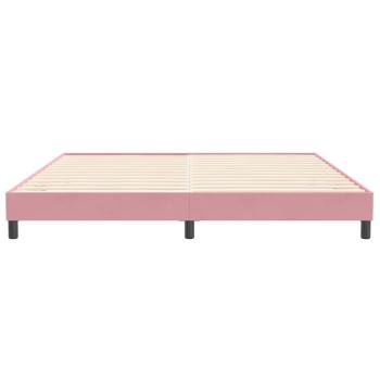 Boxspringbett ohne Matratze Rosa 200x220 cm Samt