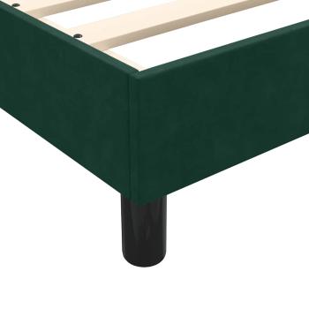 Boxspringbett ohne Matratze Dunkelgrün 200x220 cm Samt