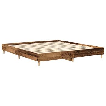 Bettgestell ohne Matratze Altholz 160x200cm Holzwerkstoff