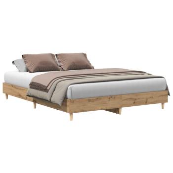 Bettgestell ohne Matratze Artisan-Eiche 150x200cm Holzwerkstoff