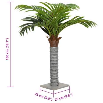 Palme Künstlich 12 Blätter 150 cm Grün