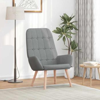 ARDEBO.de - Relaxsessel Hellgrau Stoff