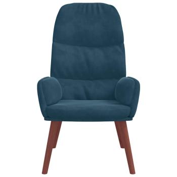 Relaxsessel Blau Samt