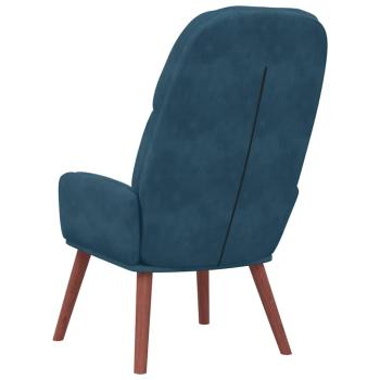 Relaxsessel Blau Samt
