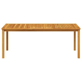 Gartentisch 200x100x74 cm Massivholz Akazie