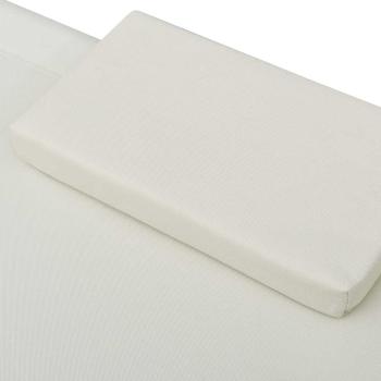Sonnenliege Stoff Creme