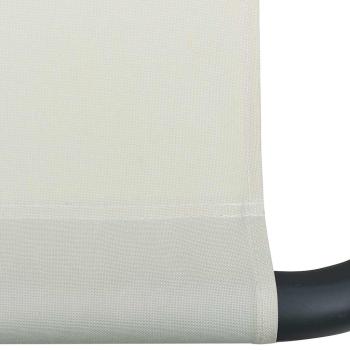 Sonnenliege Stoff Creme