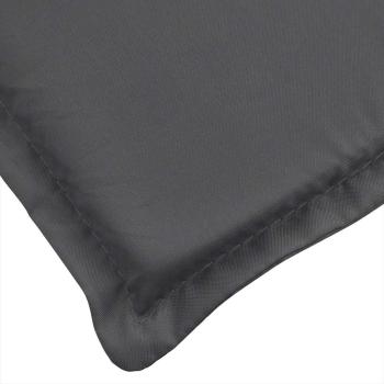 Liegestuhl-Auflage Melange Anthrazit (75+105) x 50 x 4 cm Stoff