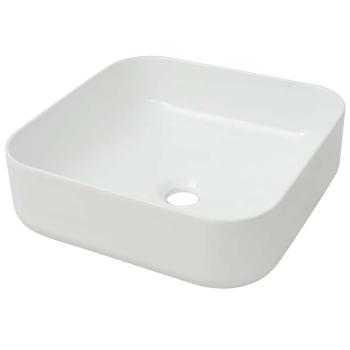 Waschbecken Quadratisch Keramik Wei? 39x39x13,5 cm