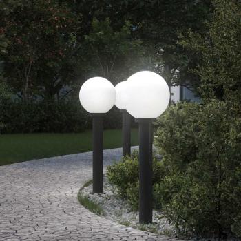 ARDEBO.de - Pollerleuchten 3 Stück 80 cm Schwarz IP44