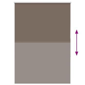 Verdunkelungsrollo Kaffeebraun 110x175 cm Stoffbreite 105,7 cm