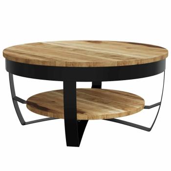 Couchtisch Raues Massives Mangoholz 65x32 cm