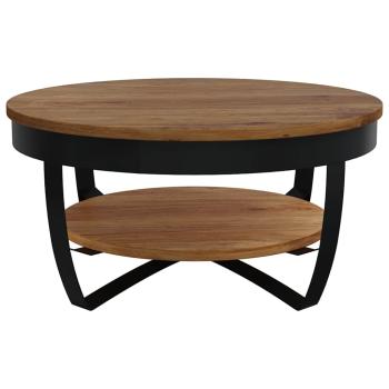 Couchtisch 65x65x32 cm Massivholz Akazie