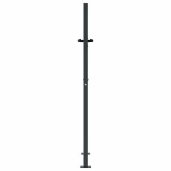 Gartentor Anthrazit 100x150 cm Stahl Gras-Design