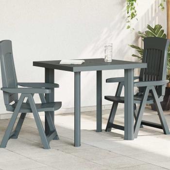 ARDEBO.de - Gartentisch Grün 80x75x72 cm Kunststoff