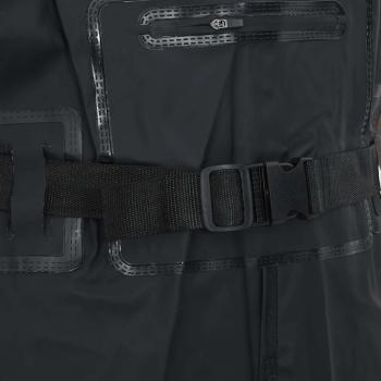 Wathose mit Stiefeln und Gürtel Schwarz Größe 38