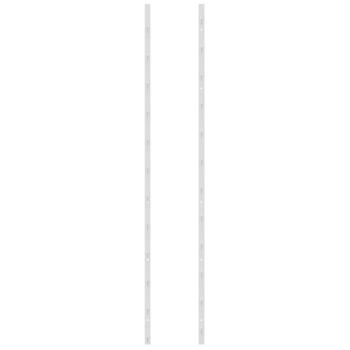Wand-Weinregal für 36 Flaschen 2 Stk. Weiß Eisen