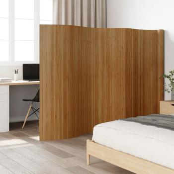 ARDEBO.de - Paravent Braun Breite 600 cm Höhe 165 cm Bambus