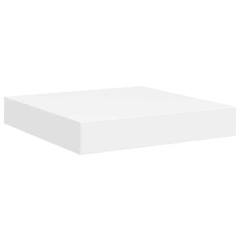 Schweberegale 2 Stk. Weiß 23x23,5x3,8 cm MDF