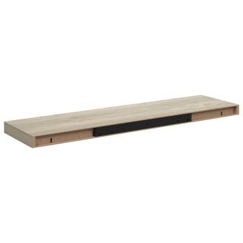 Schweberegale 2 Stk. Eichen-Optik 90x23,5x3,8 cm MDF