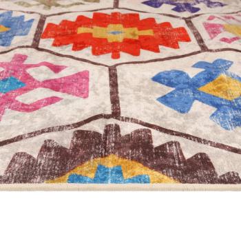 Teppich Waschbar Mehrfarbig 160x230 cm
