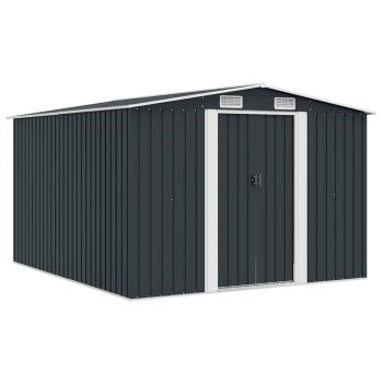 ARDEBO.de - Gerätehaus 257x298x178 cm Metall Anthrazit
