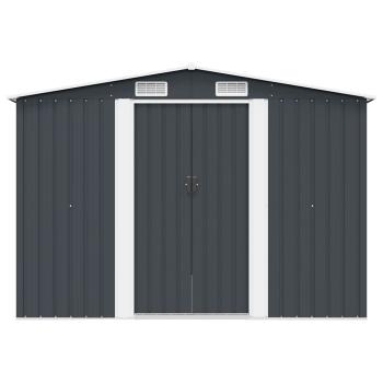 Gerätehaus 257x298x178 cm Metall Anthrazit