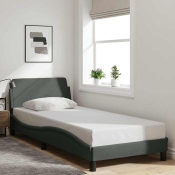 ARDEBO.de - Bettgestell Dover Dunkelgrau 90x190 cm Stoff