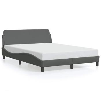 Bettgestell Dover Dunkelgrau 135x190 cm Stoff