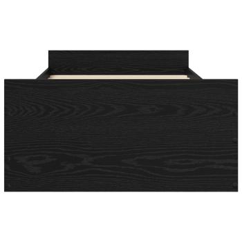 Bettgestell mit Stauraum Schwarze Eiche 80 x 200 cm