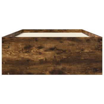 Bettgestell mit Stauraum Geräucherte Eiche 80 x 200 cm