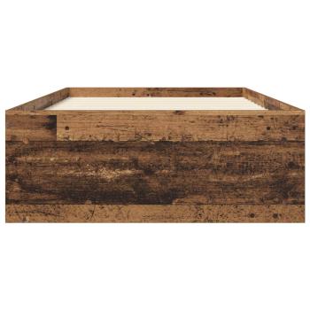 Bettgestell mit Stauraum Altholz 80 x 200 cm Holzwerkstoff