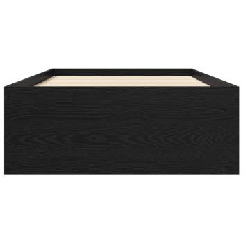 Bettgestell mit Stauraum mit Regal Schwarze Eiche 80 x 200 cm