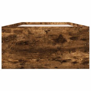 Bodenbettgestell Geräucherte Eiche 80 x 200 cm Holzwerkstoff