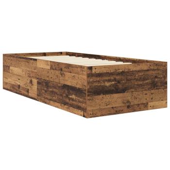 Bodenbettgestell Altholz 80 x 200 cm Holzwerkstoff