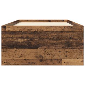 Bodenbettgestell Altholz 80 x 200 cm Holzwerkstoff